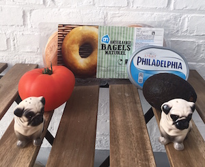 bagels pug