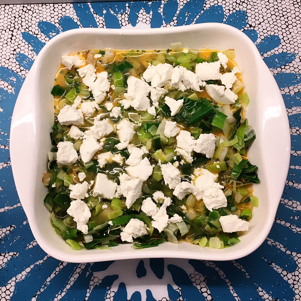 egg bake before oven