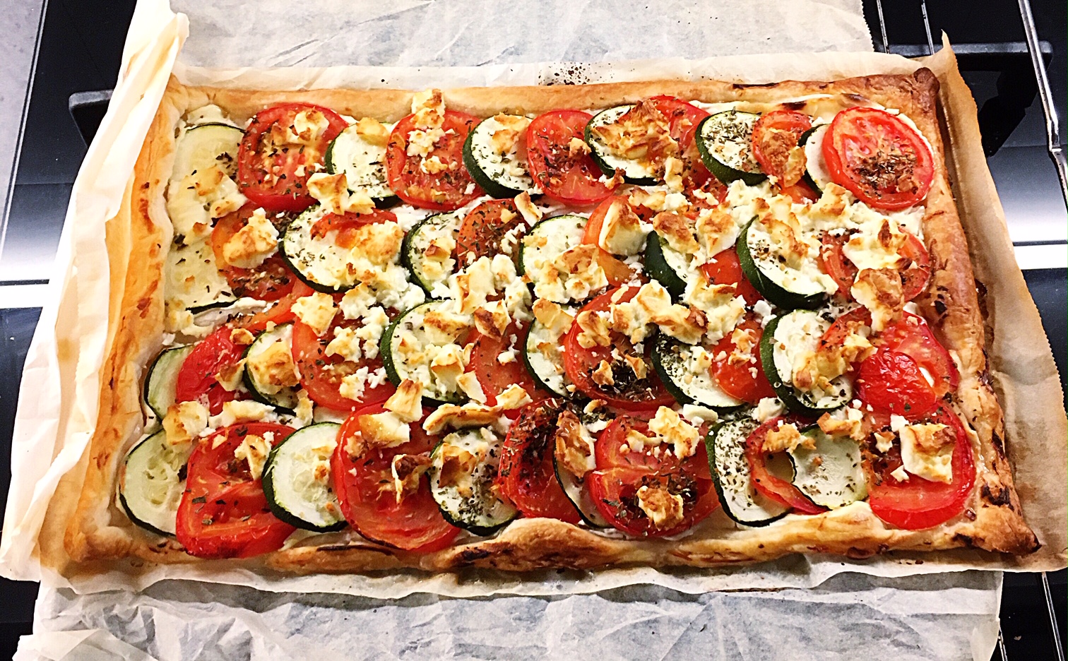 puff pastry pizza zucchini